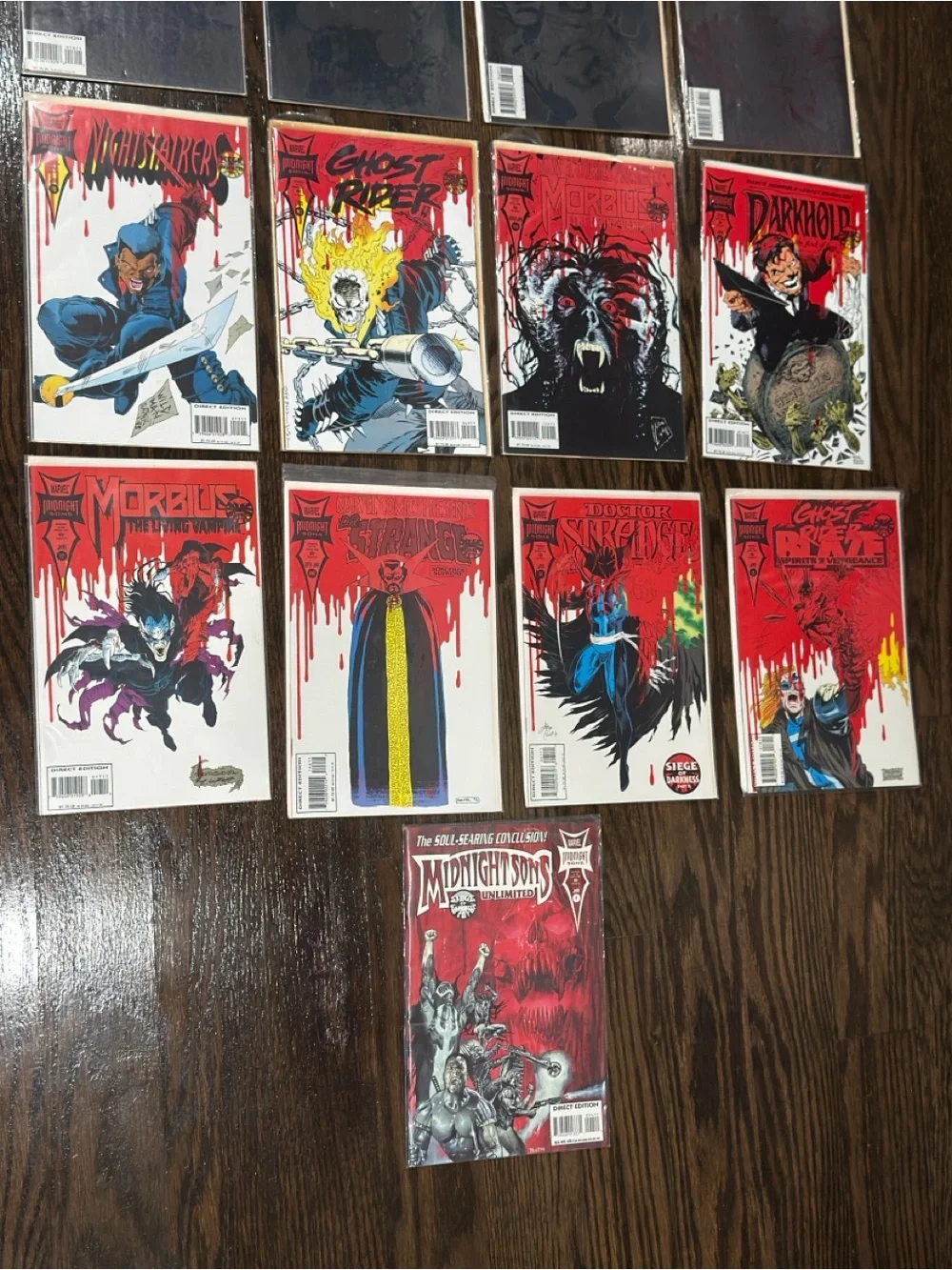 Marvel Seige of Darkness parts 1-17 comic book set 1993 Ghost Rider